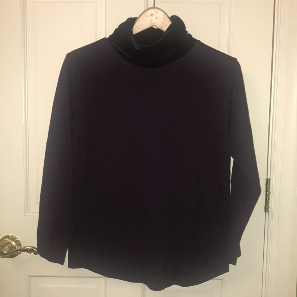 Purple Velvet Turtleneck